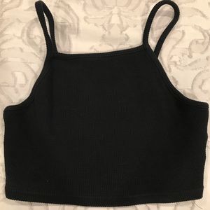 Black cropped tank from TopShop